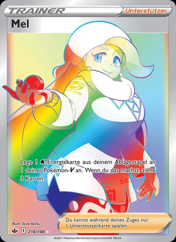 Mel card in German