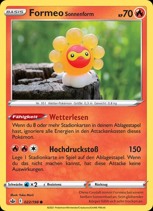 Formeo Sonnenform card in German