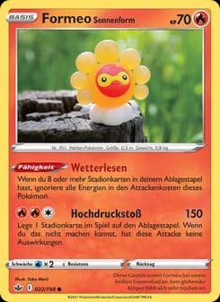 Formeo Sonnenform card in German