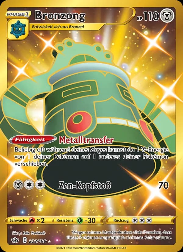 Bronzong card in German