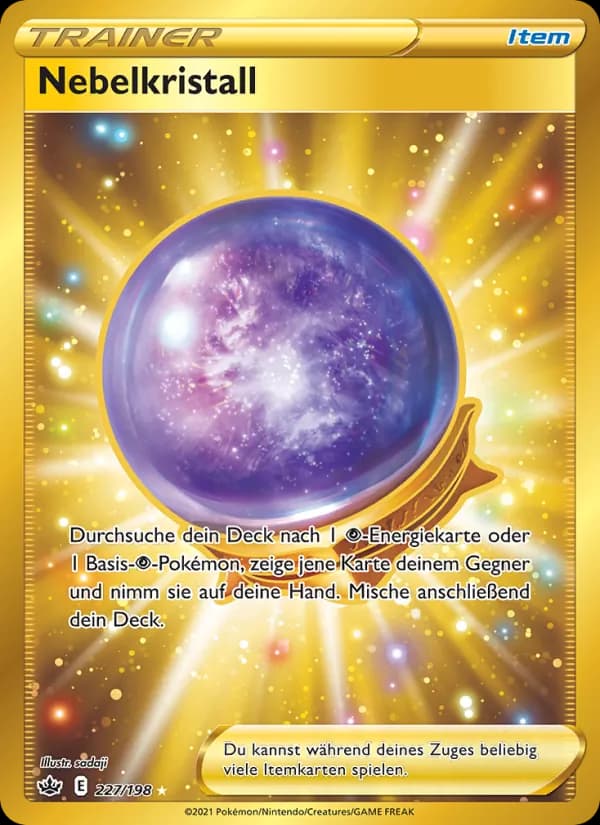 Nebelkristall card in German