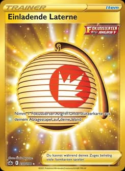 Einladende Laterne card in German