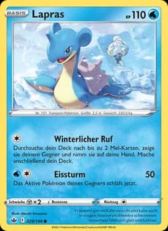 Lapras card in German