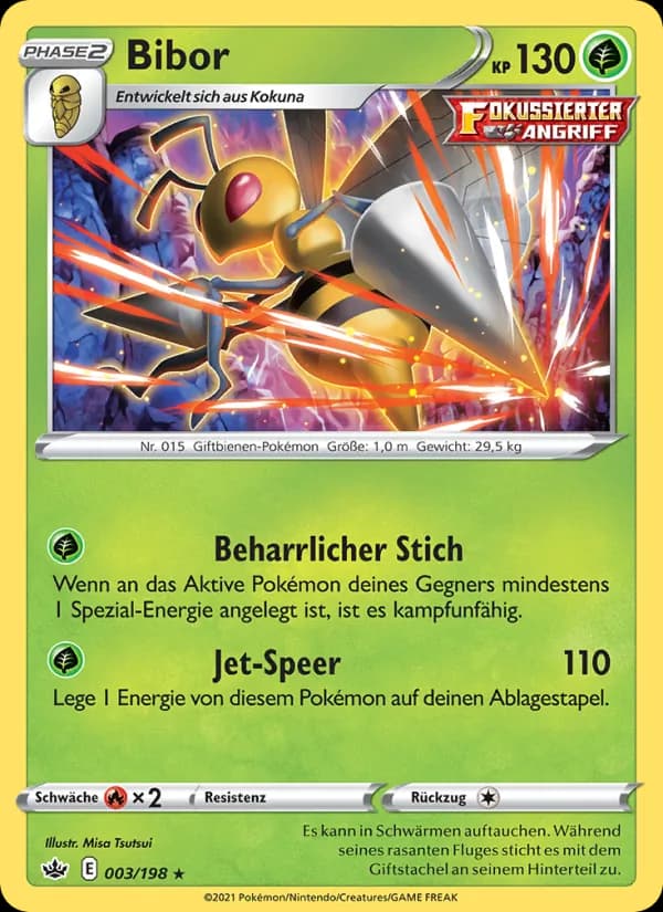 Bibor card in German