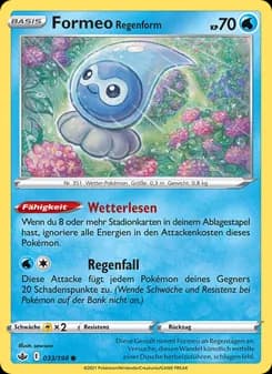Formeo Regenform card in German