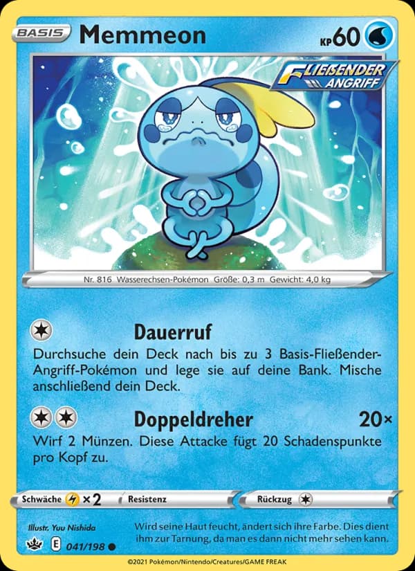Memmeon card in German