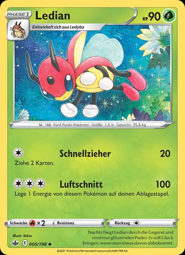 Ledian card in German