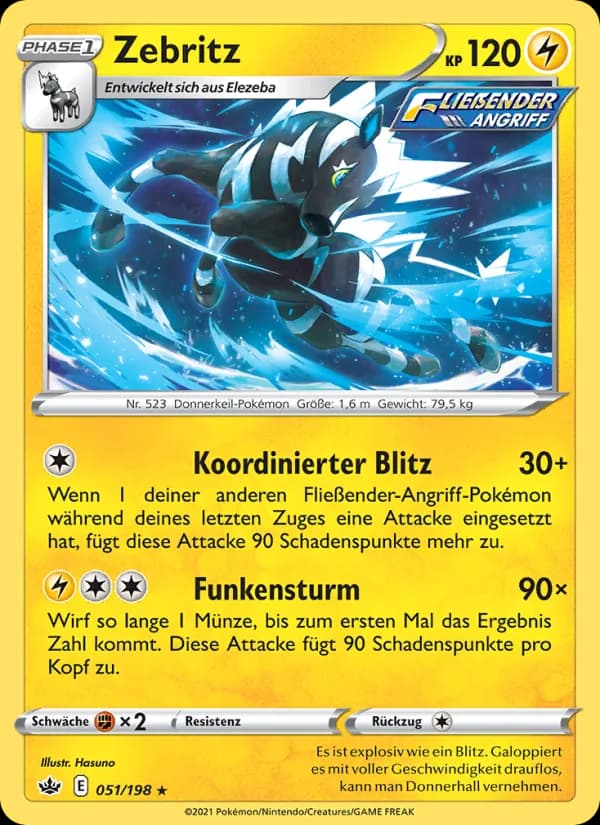 Zebritz card in German
