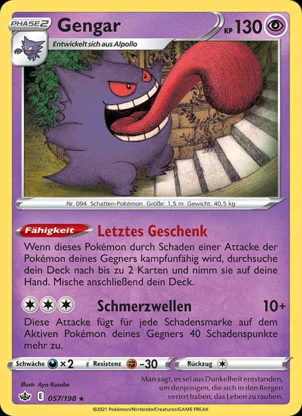 Gengar card in German