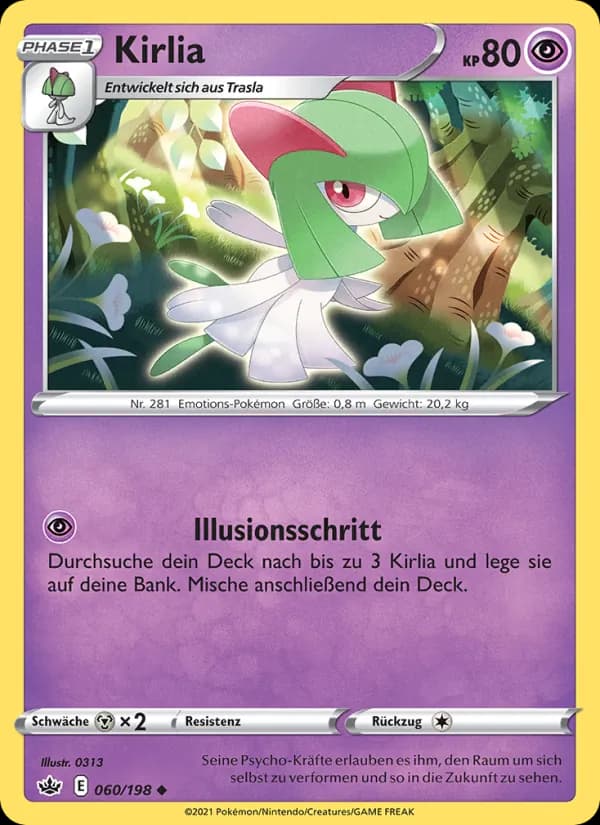 Kirlia card in German