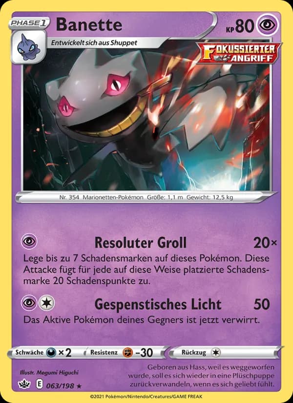 Banette card in German