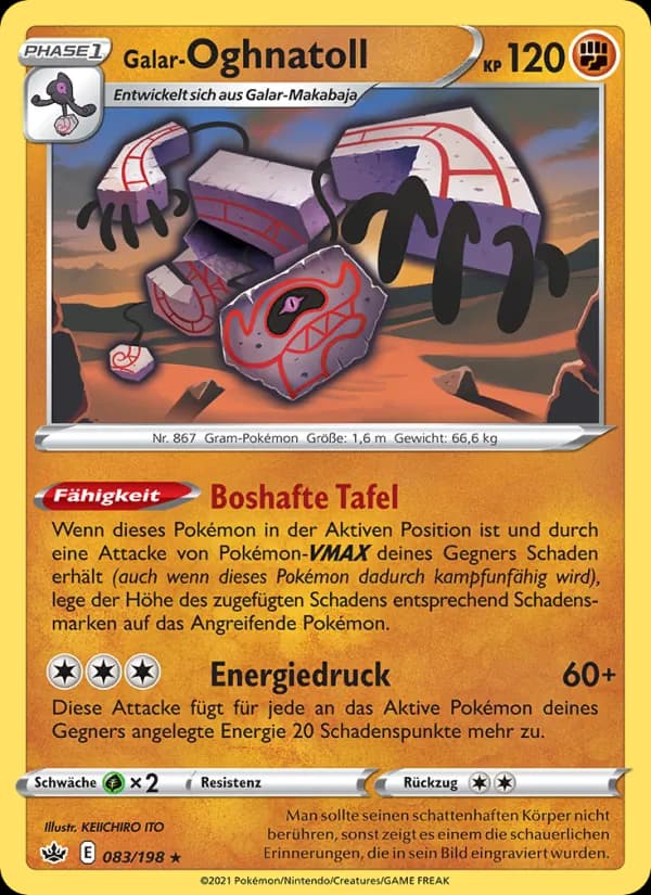 Galar-Oghnatoll card in German