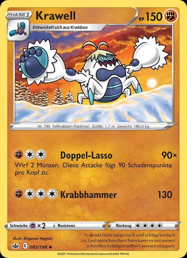 Krawell card in German