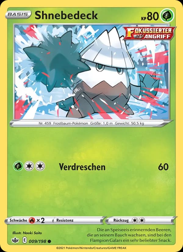 Shnebedeck card in German