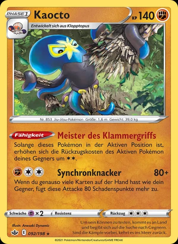 Kaocto card in German