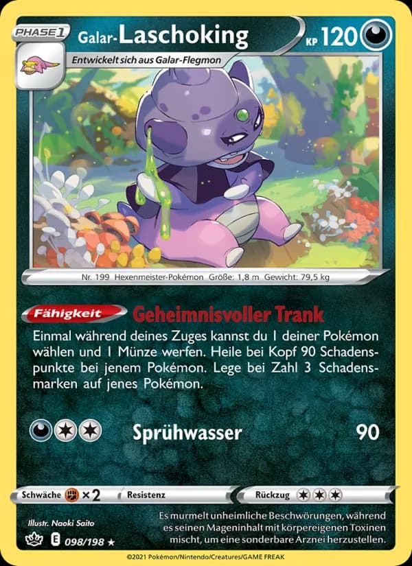 Galar-Laschoking card in German