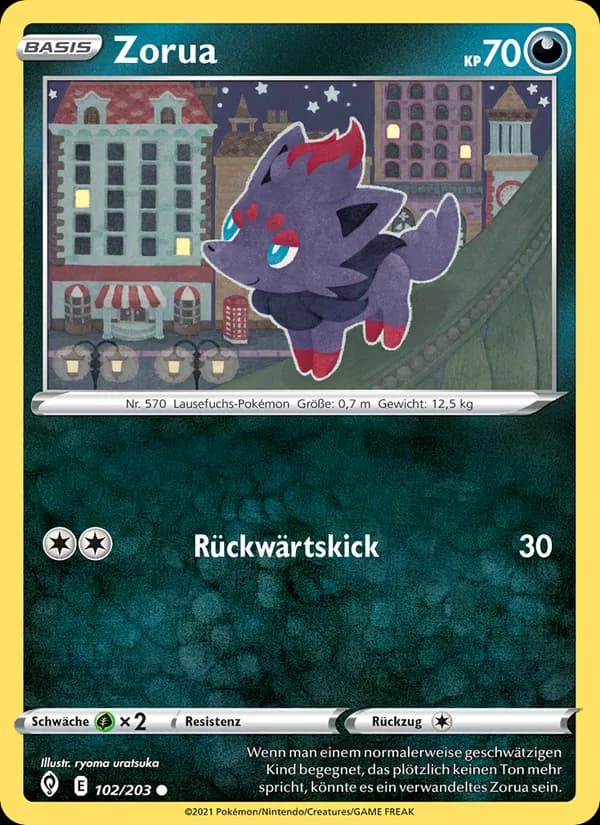 Zorua card in German