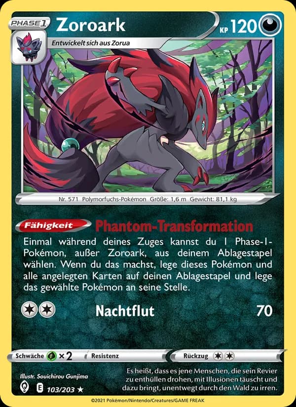 Zoroark card in German