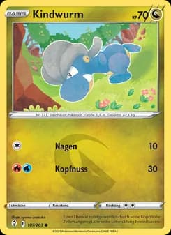 Kindwurm card in German