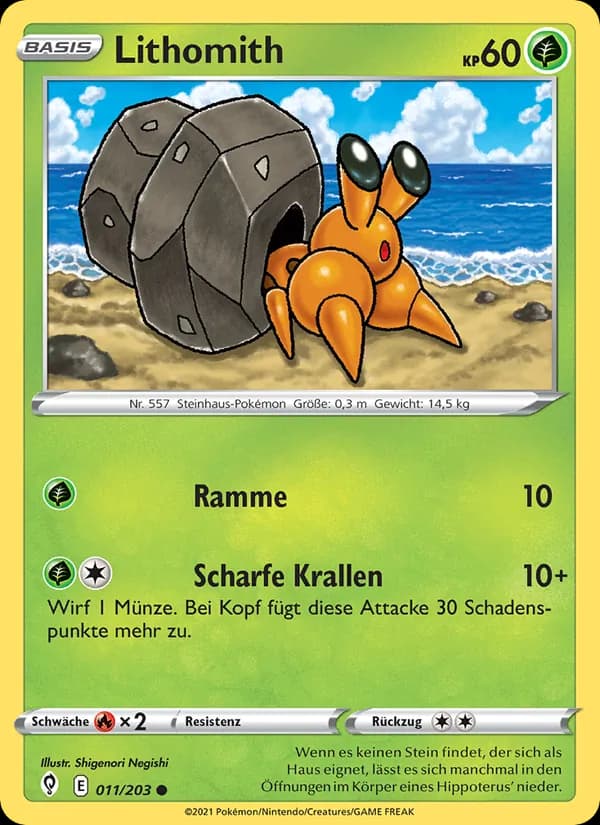 Lithomith card in German
