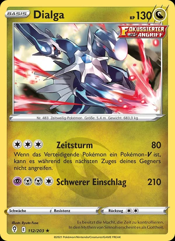 Dialga card in German