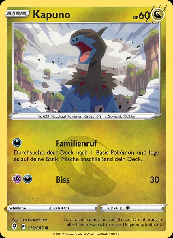 Kapuno card in German