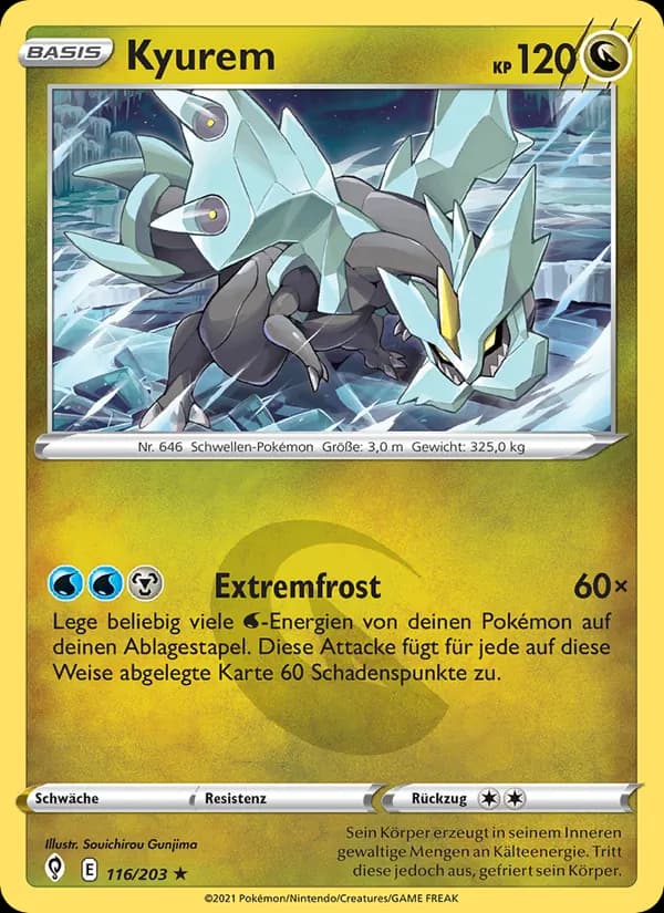Kyurem card in German
