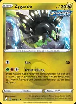 Zygarde card in German