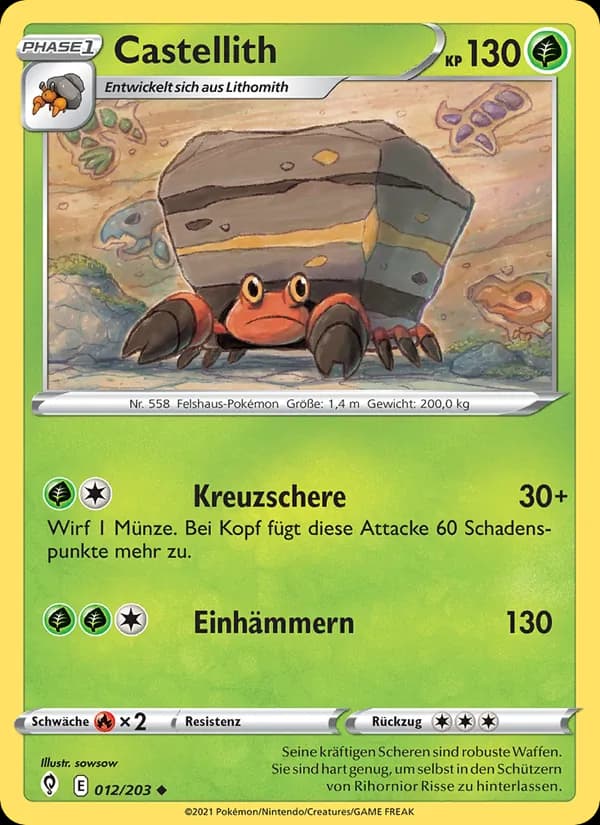 Castellith card in German