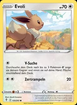 Evoli card in German