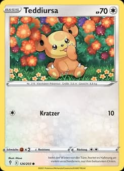 Teddiursa card in German