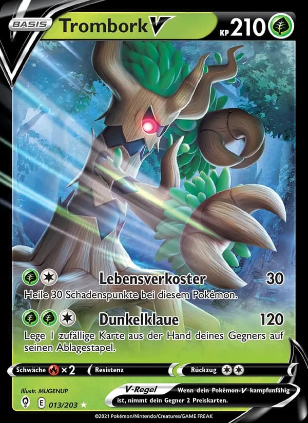 Trombork V card in German