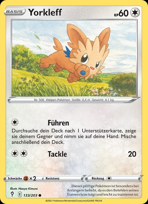 Yorkleff card in German