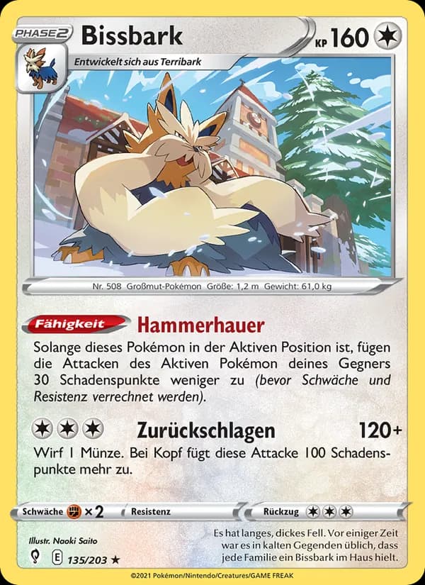 Bissbark card in German