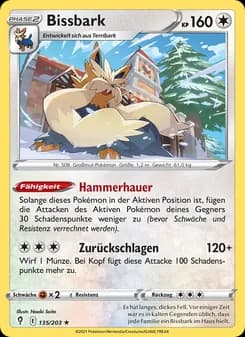 Bissbark card in German