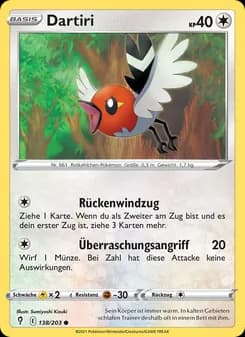 Dartiri card in German