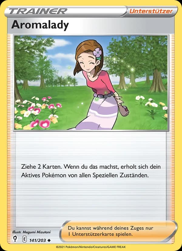 Aromalady card in German
