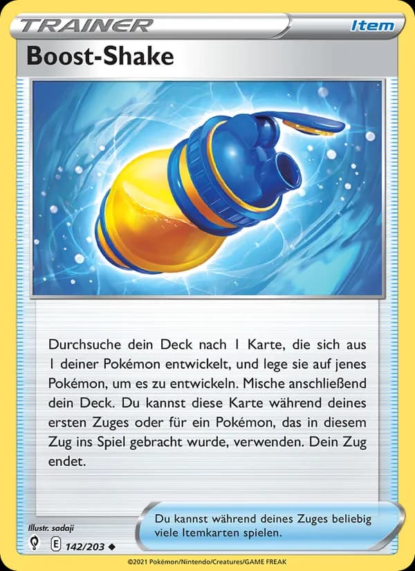Boost-Shake card in German