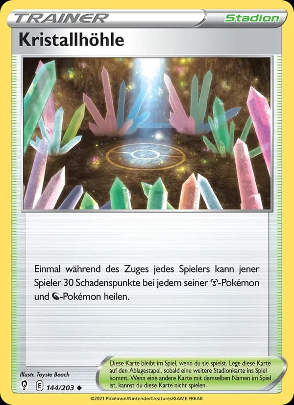 Kristallhöhle card in German