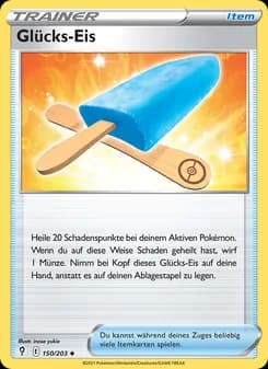 Glücks-Eis card in German