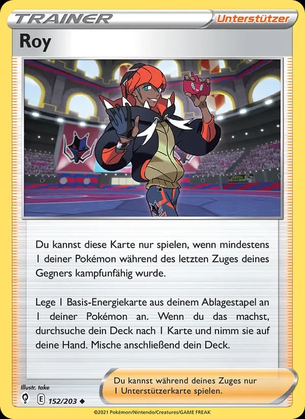 Roy card in German