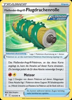 Fließender-Angriff-Flugdrachenrolle card in German