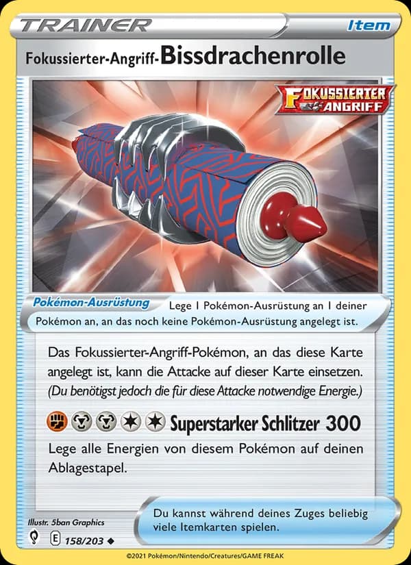Fokussierter-Angriff-Bissdrachenrolle card in German