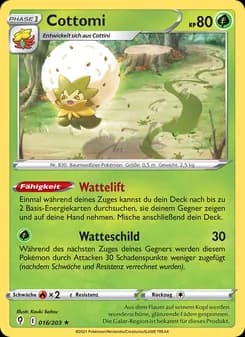 Cottomi card in German