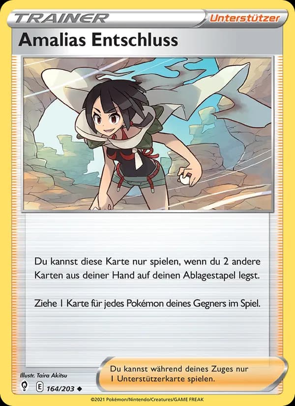 Amalias Entschluss card in German