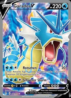 Garados V card in German