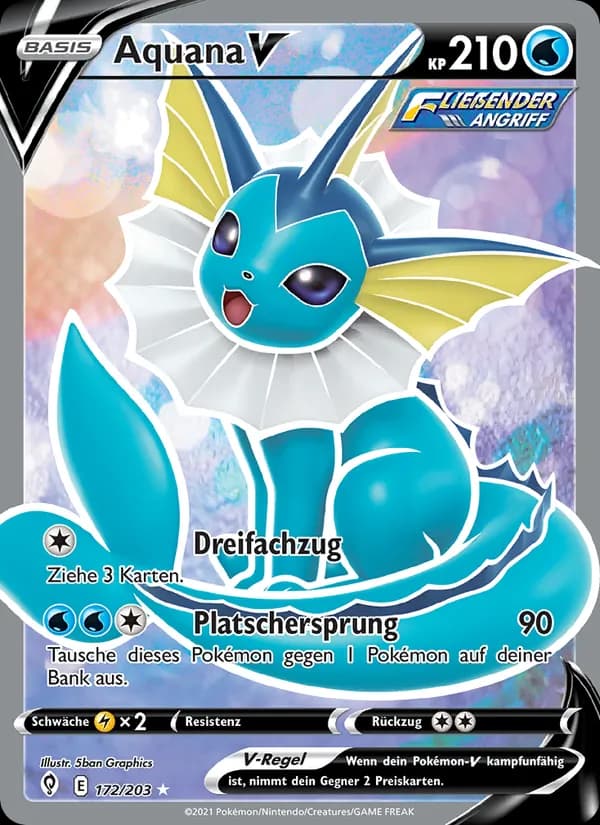 Aquana V card in German
