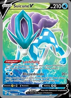 Suicune V card in German