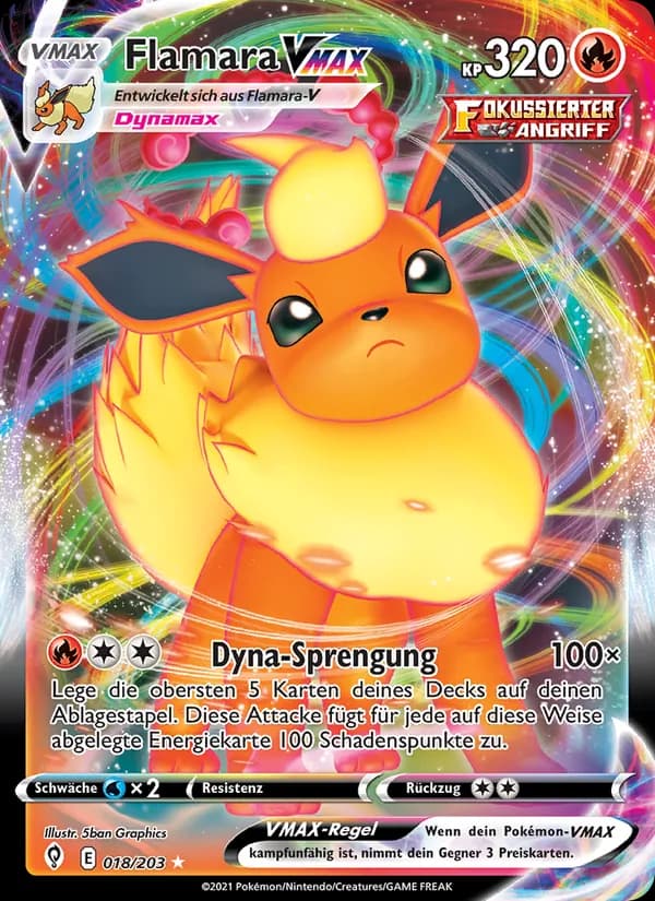 Flamara VMAX card in German