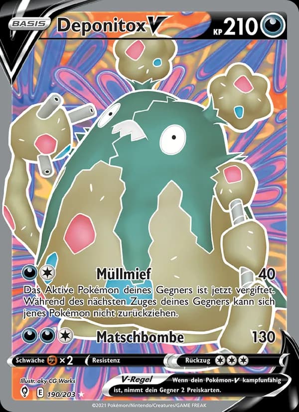 Deponitox V card in German